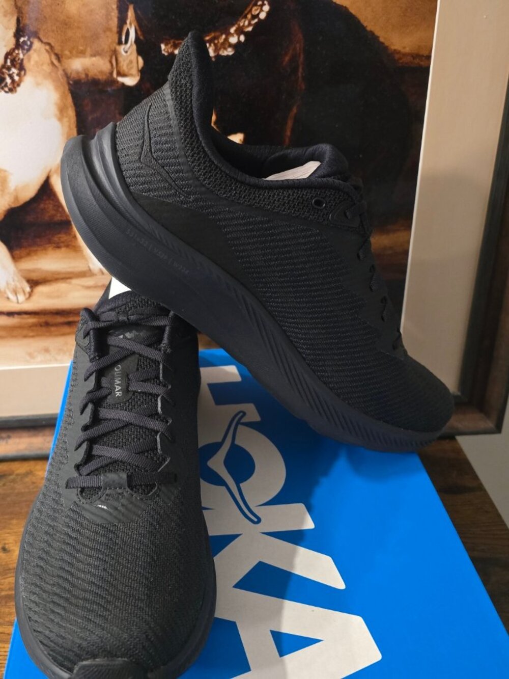 Hoka One One Solimar Triple Black Men’s Size 10.5 Running Shoes 1123074-BBLC NEW